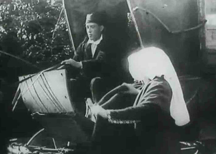 Un fotogramma del film muto "Cenere" musicato da Guglielmo Diana e Luca Martone